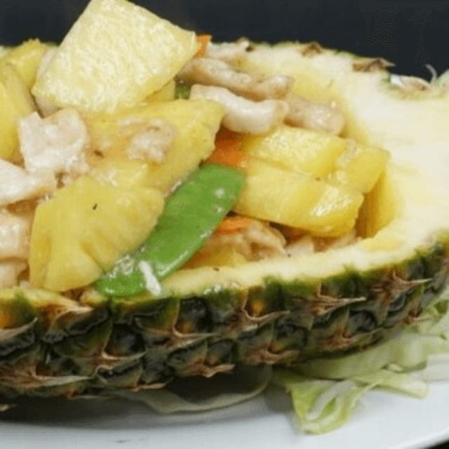 Fresh Pineapple Chicken.