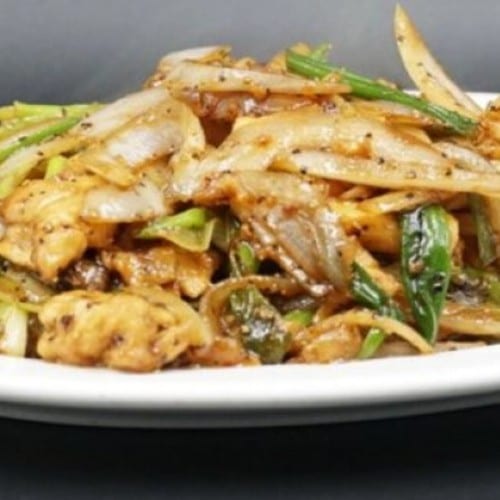 Black Pepper Chicken.