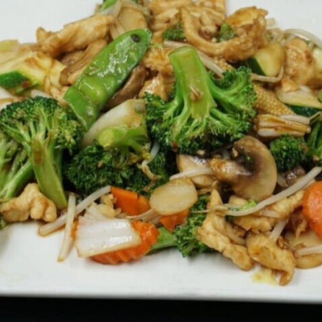 Chicken with Mixed Vegetables.